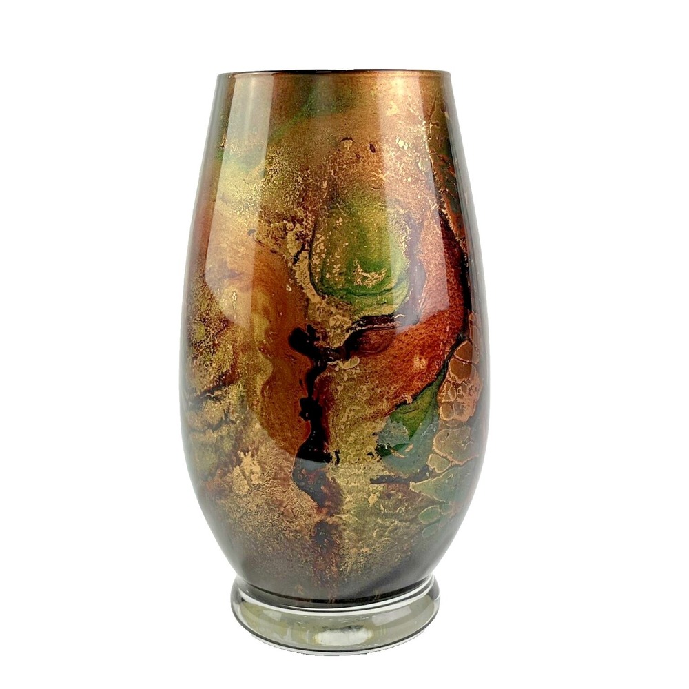 Vintage River Road Swirl Vase  Hand Made.  Missouri Art.